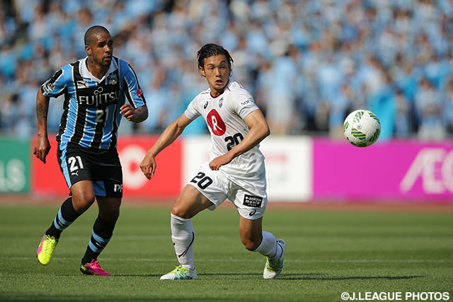 今季リーグ戦初先発を果たした増山 朝陽（神戸）【明治安田Ｊ１ 1st 第12節 川崎Ｆvs神戸】