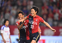 セットプレーから先制点を挙げた金崎 夢生（鹿島）【明治安田Ｊ１ 1st 第12節 鹿島vs横浜FM】