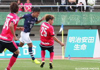 Ｊリーグ初得点となる先制点を決めた中原 優生（鹿児島）【明治安田Ｊ３ 第9節 鹿児島vsＣ大23】