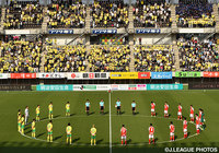 試合開始前には黙祷が捧げられた【明治安田Ｊ２ 第13節 千葉vs熊本】