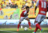 4/9に行われた山口戦に続くゴールを狙った平繁 龍一（熊本）【明治安田Ｊ２ 第13節 千葉vs熊本】