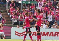 一時は勝ち越しとなるゴールを決めた柿谷 曜一朗（Ｃ大阪）【明治安田Ｊ２ 第13節 Ｃ大阪vs山口】