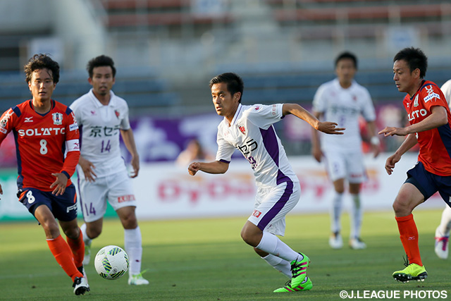 途中出場から３分後に決勝ゴールを決めた沼 大希（京都）【明治安田Ｊ２ 第13節 愛媛vs京都】