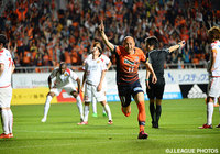 89分の土壇場に決勝ゴールを決めた勝又 慶典（長野）【明治安田Ｊ３ 第9節 長野vs福島】