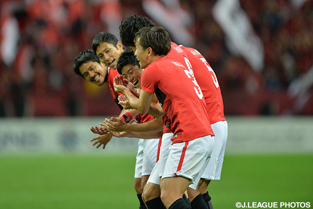 先制に成功し、ゆりかごダンスを披露した浦和イレブン【ＡＣＬ ラウンド16 第1戦 浦和vsFCソウル】