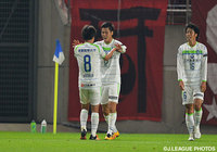 途中出場ながら後半アディショナルタイムに劇的な逆転ゴールを決めた端戸 仁（湘南）【ＹＮＣ GS 第5節 鹿島vs湘南】