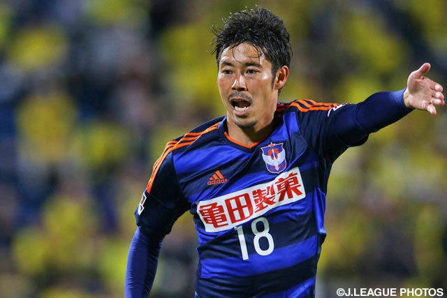 攻撃の中心として活躍し、先制ゴールを演出した成岡 翔（新潟）【ＹＮＣ GS 第5節 柏vs新潟】