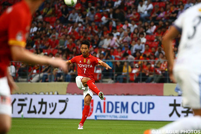 この日はトップ下で先発した田口 泰士（名古屋）【明治安田Ｊ１ 1st 第13節 名古屋vs鹿島】