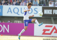 技ありのループシュートでダメ押しの3点目を決めた長沢 駿（Ｇ大阪）【明治安田Ｊ１ 1st 第13節 広島vsＧ大阪】