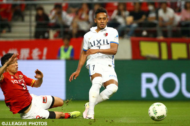 7試合ぶりのゴールで試合を振り出しに戻したカイオ（鹿島）【明治安田Ｊ１ 1st 第13節 名古屋vs鹿島】