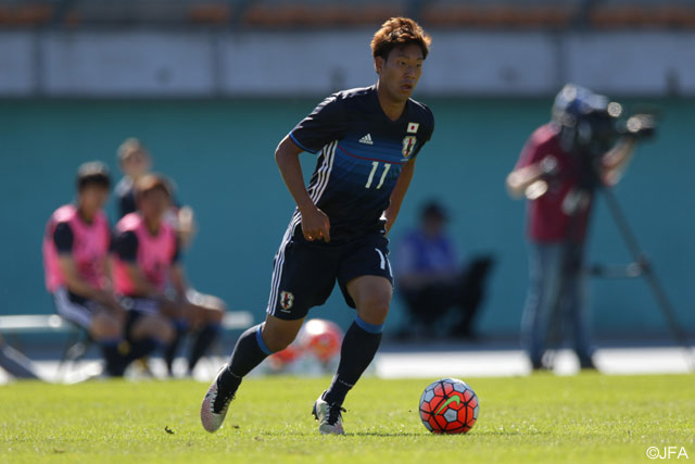 果敢な突破で攻撃に絡んだ野津田（新潟）【トゥーロン国際大会 vsU-21パラグアイ代表】