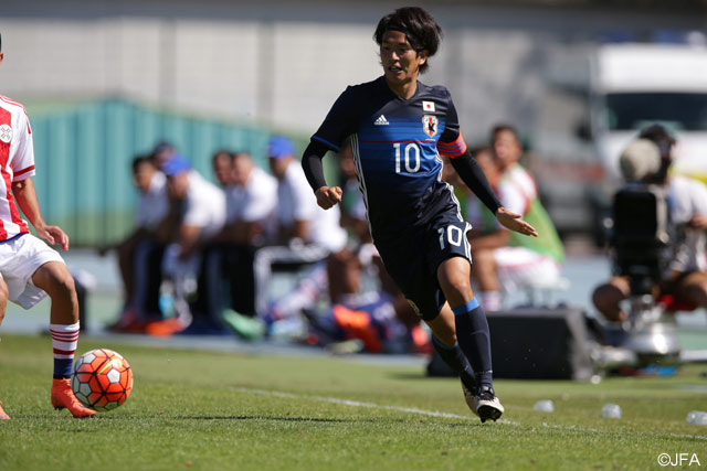 キャプテンを務めた矢島（岡山）は中盤でフル出場【トゥーロン国際大会 vsU-21パラグアイ代表】