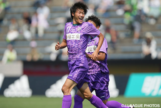 今季初得点が決勝ゴールとなった峯 勇斗（藤枝）【明治安田Ｊ３ 第10節 鳥取vs藤枝】