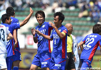 CKから先制ヘッドを決めた石井 秀典（徳島）【明治安田Ｊ２ 第14節 徳島vs群馬】