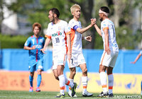 同点PKを決めた佐藤 悠希（長野）【明治安田Ｊ３ 第10節 秋田vs長野】