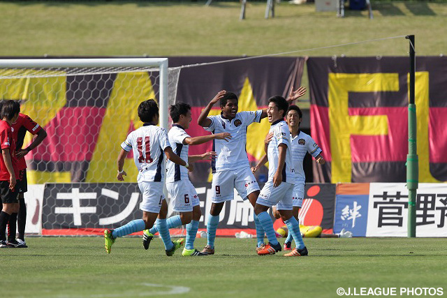 Ｊ初ゴールを決めて試合を振り出しに戻した増谷 幸祐（琉球）【明治安田Ｊ３ 第10節 福島vs琉球】