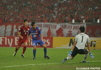 51分に訪れたビッグチャンスはGKの好セーブに阻まれた前田 遼一（FC東京）【ＡＣＬ ラウンド16 第2戦 上海上港vsFC東京】