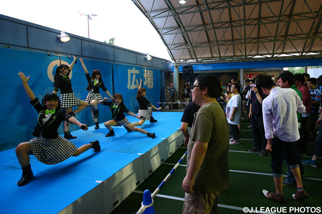 アイドル応援アプリCHEERZエキサイトマッチが開催！各アイドルがパフォーマンスを披露【ＹＮＣ GS 第6節 川崎Ｆvs仙台】