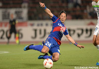 移籍後初出場で72分まで精力的にプレーした柴村 直弥（甲府）【ＹＮＣ GS 第6節 甲府vs湘南】