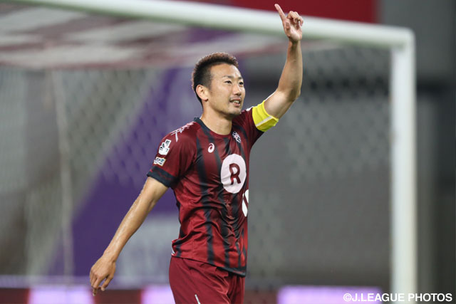 今大会得点ランキングトップタイとなる３点目を決めた渡邉 千真（神戸）【ＹＮＣ GS 第6節 神戸vs名古屋】