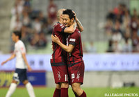 ダメ押しの4点目を決めた高橋 峻希（神戸）【ＹＮＣ GS 第6節 神戸vs名古屋】