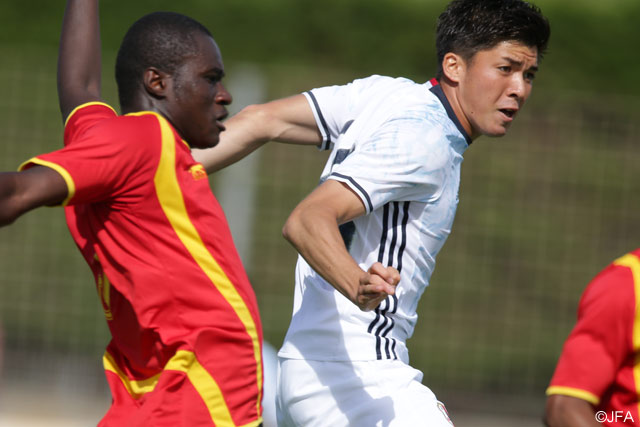 開始3分に貴重な先制ゴールを挙げた富樫（横浜FM）【トゥーロン国際大会 vsU-23ギニア代表】