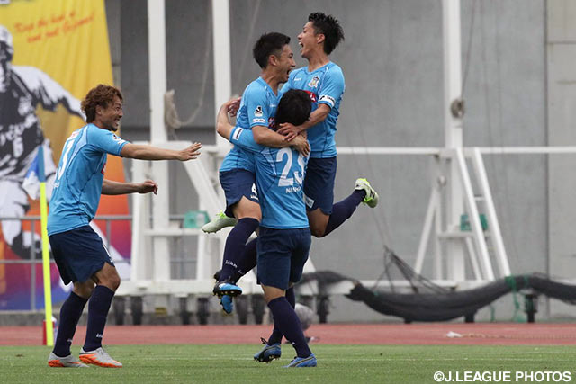 59分に西 弘則の今季初得点で先制した讃岐【明治安田Ｊ２ 第15節 讃岐vs水戸】