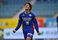 前半終了間際に古巣から決勝点を挙げた渡 大生（徳島）【明治安田Ｊ２ 第15節 徳島vs北九州】