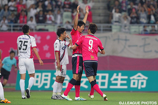 4試合ぶりの白星を引き寄せる逆転ヘッドを流し込んだ山村 和也（Ｃ大阪）【明治安田Ｊ２ 第15節 Ｃ大阪vs岡山】