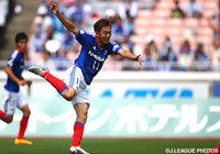 貴重な追加点となる左足ボレーを決めた齋藤 学 （横浜FM） 【明治安田Ｊ１ 1st 第14節 横浜FMvs柏】