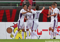 華麗なヒールキックで先制点を流し込んだエスクデロ 競飛王（京都）【明治安田Ｊ２ 第16節 金沢vs京都】