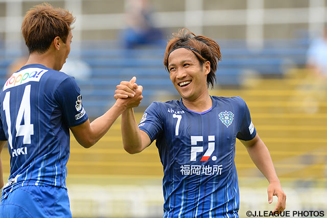 2ゴール1アシストと獅子奮迅の活躍を見せた金森 健志（福岡）【ＹＮＣ GS 第7節 福岡vs新潟】