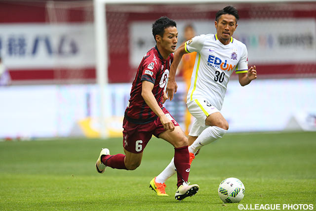 右サイドからのクロスで同点弾をアシストした高橋 峻希（神戸）【明治安田Ｊ１ 1st 第15節 神戸vs広島】