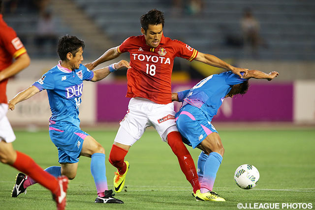 古巣との対戦でＪ１通算50試合出場を果たした野田 隆之介（名古屋）【明治安田Ｊ１ 1st 第15節 名古屋vs鳥栖】