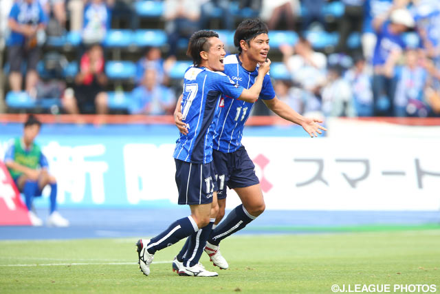 2試合連続ゴールとなる逆転弾を奪取した三島 康平（水戸）【明治安田Ｊ２ 第18節 水戸vs町田】