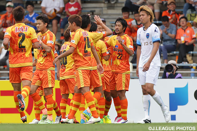 今季初得点で試合の均衡を破った枝村 匠馬（清水 #22）【明治安田Ｊ２ 第18節 清水vs横浜FC】