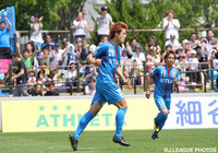 同点弾を決め、2試合連続得点の田中 智大（秋田）【明治安田Ｊ３ 第12節 秋田vs鹿児島】