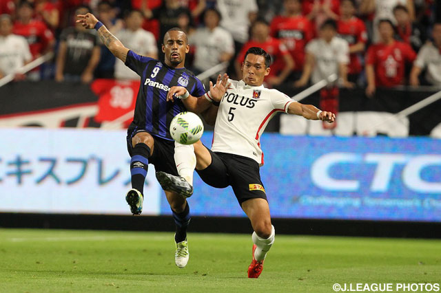 先制点をアシストしたアデミウソン（Ｇ大阪）【明治安田Ｊ１ 1st 第10節 Ｇ大阪vs浦和】
