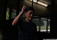 レベルファイブスタジアムに到着した大久保　嘉人（川崎Ｆ）【明治安田Ｊ１ 1st 第16節 福岡vs川崎Ｆ】