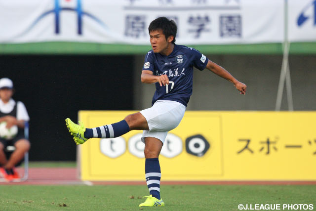 3試合連続得点を狙った中原 優生（鹿児島）【明治安田Ｊ３ 第13節 鹿児島vs長野】