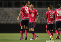 今季初ゴールを決め、Ｊ３最年長得点記録を更新した橋本 英郎（Ｃ大23）【明治安田Ｊ３ 第13節 Ｃ大23vsＦ東23】