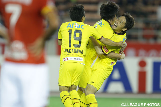 鮮やかな同点ゴールを決めた茨田 陽生（柏）【明治安田Ｊ１ 1st 第16節 名古屋vs柏】