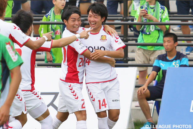 2得点を挙げ、2試合連続ゴールの星 広太（福島）【明治安田Ｊ３ 第13節 鳥取vs福島】