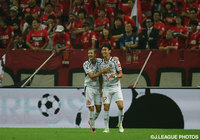 チームにとって久々の複数得点となる２点目のゴールを決めた橋本 拳人（FC東京）【明治安田Ｊ１ 1st 第13節 浦和vsFC東京】