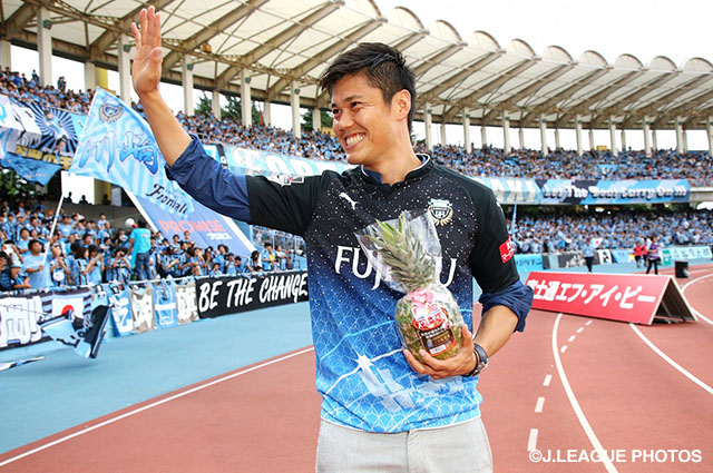 本日対戦する両チームのOBである川島 永嗣選手が来場！宇宙兄弟とコラボした「宇宙服ユニフォーム」に身を包みます【明治安田Ｊ１ 1st 第17節 川崎Ｆvs大宮】