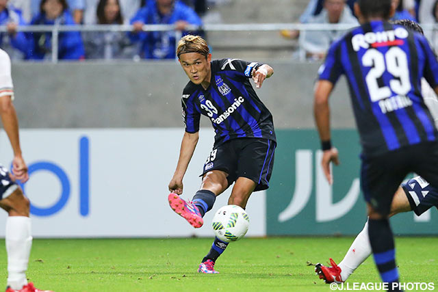 移籍前最後の試合で2得点に絡んだ宇佐美 貴史（Ｇ大阪）【明治安田Ｊ１ 1st 第17節 Ｇ大阪vs名古屋】