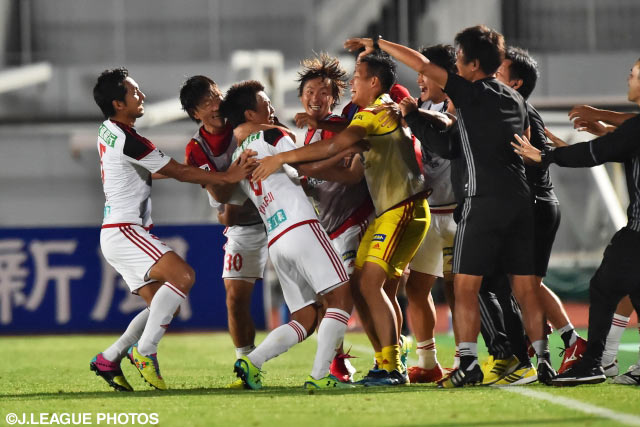 山藤 健太の劇的決勝点で7試合ぶりの勝点3を挙げた金沢【明治安田Ｊ２ 第20節 徳島vs金沢】