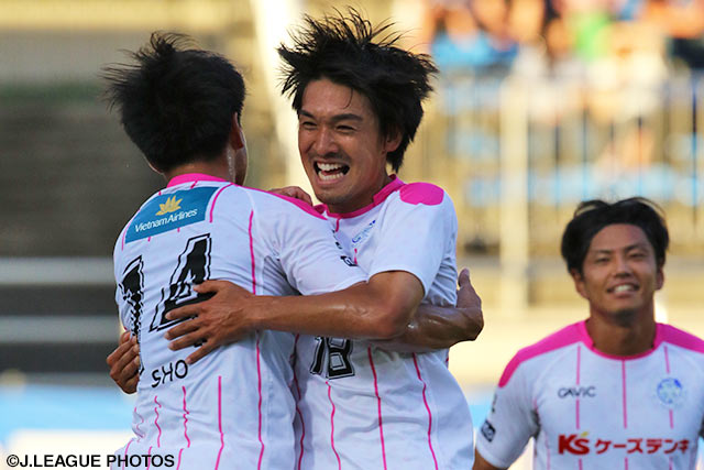 今季初得点が貴重な追加点となった白井 永地（水戸）【明治安田Ｊ２ 第20節 山形vs水戸】