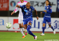 反撃の狼煙となるゴールを決めたディエゴ（山形）【明治安田Ｊ２ 第20節 山形vs水戸】