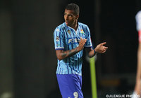 82分にヘディングシュートを決め、一矢報いたエウトン（千葉【明治安田Ｊ２ 第20節 千葉vs北九州】